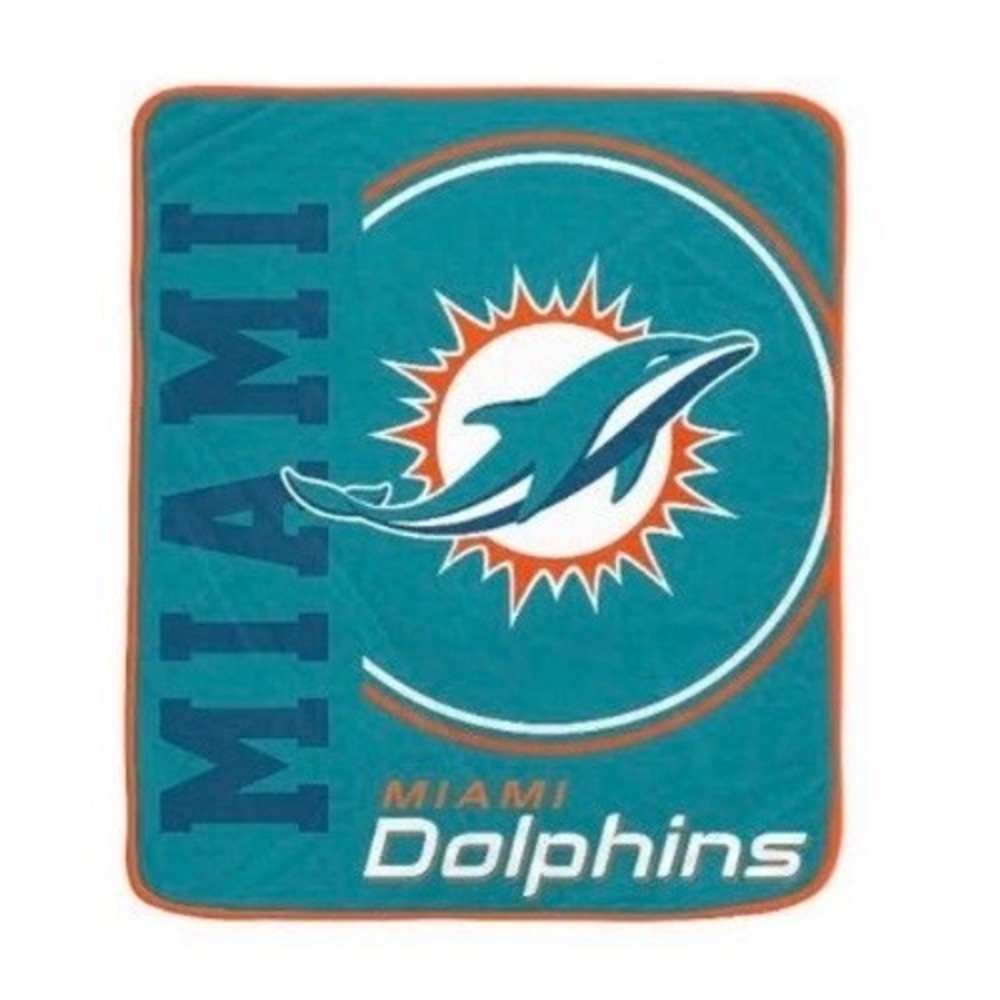 NFL Miami Dolphins Super Soft Plush Throw Blanket 50x60 Pegasus Sports New